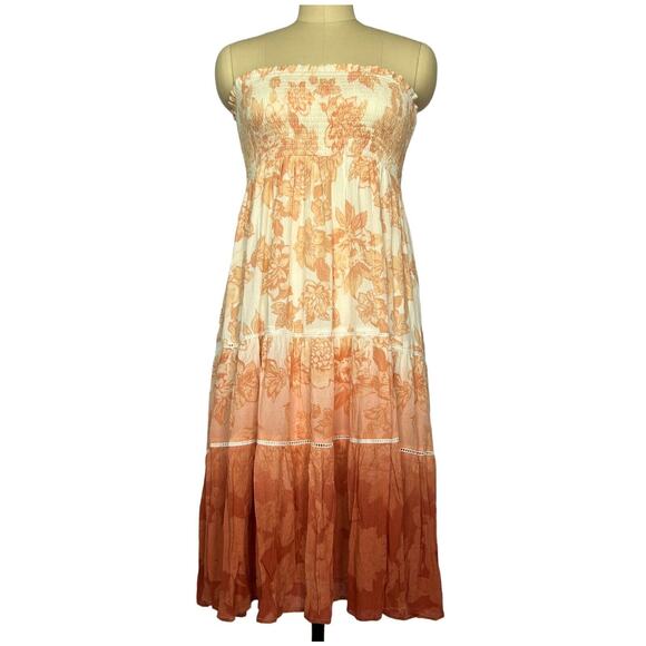 A COLLECTIVE STORY Convertible Skirt Dress Floral Ombre Women's, Sz L - Picture 5 of 11
